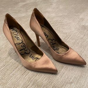 Sam Edelman Portney High Heel Pumps Bronze Satin